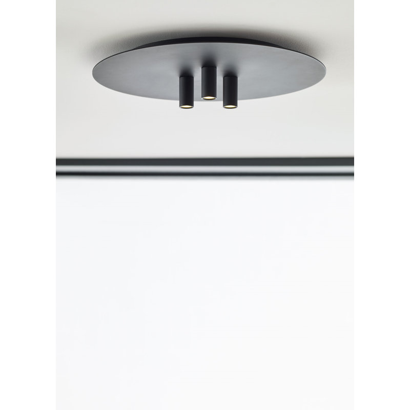 Ponte 1 - Light LED Flush Mount, Nightshade Black