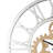 Astrid Glam 31"Dia Round Wall Clock with Roman Numerals Dial in Mirrored