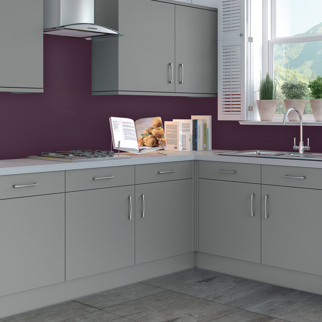 23.6" x 96" Tin Backsplash in Purple