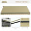 Patio Awning, Canopy Retractable Sun Shade Shelter W/ Manual Crank Handle For Deck, Yard-125181371-125181352