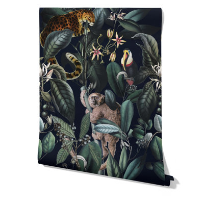 Aadan Dark Tropical Wild Jungle Wallpaper