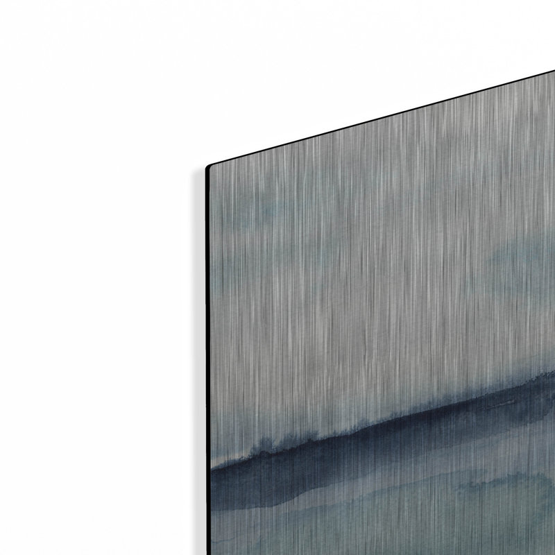  «Watercolor Ocean Horizon 1» par Annie Warren, art mural en métal, H 24 po x l 16 po