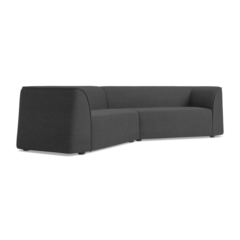 Thataway Sectional, 29" H x 126" W x 53" D, Tofte Navy Polyester Blend