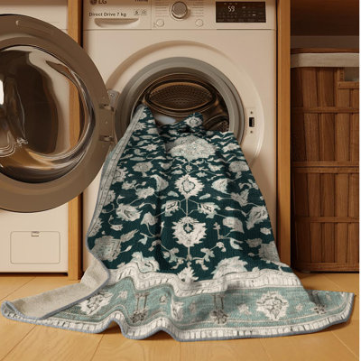 Tapis gris lavable à la machine
