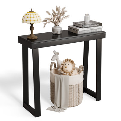 Nature Modern Console Table Solid Wood For Entryway Or Hallway Decor