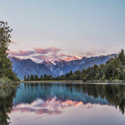 Mount Cook Lake, Matheson, New Zealand by Travellinglight - Wrapped Canvas Print