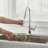 Parma Cafe Single Handle Pull Down Sprayer Kitchen Faucet-41530192