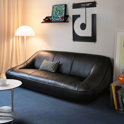 French Retro and Simple All-leather Sofa