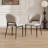Modern 4-Leg Upholstered Gray Chair(Set of 2)