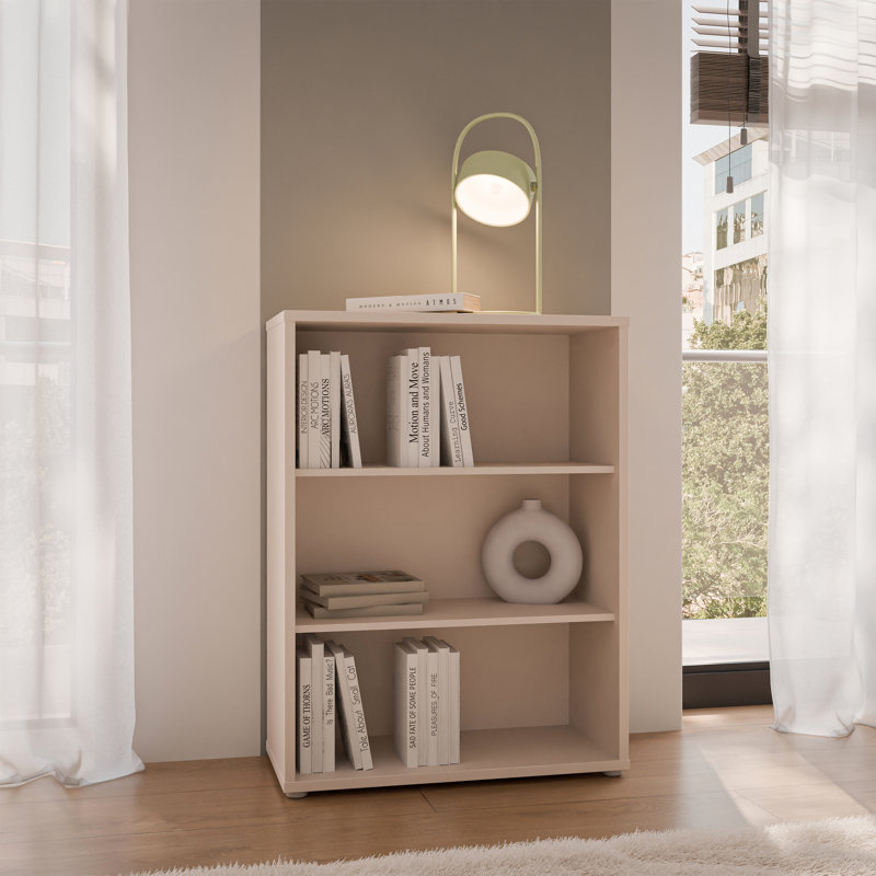 Alice Springs Bookcase, Beige, (2 Shelves) 99.1cm.H x 99.1cm.W x 99.1cm.D
