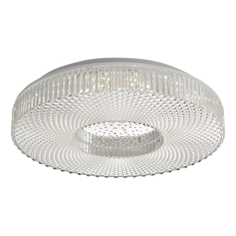 Cheylee Plastic LED Flush Mount, 8cm H x 8cm W x 40cm D