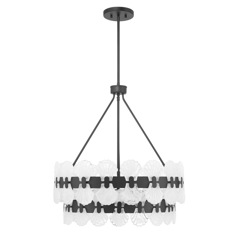 Lustre 5 lumières Bancroft en noir mat, Noir