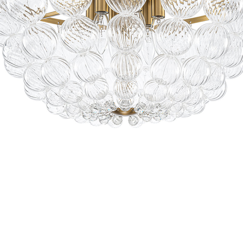 Plafonnier semi-encastré 6 lumières