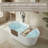 71" Stone Resin Freestanding Bathtub, Elegant Oval Freestanding Soaking Bathtub, Solid Surface Soaking Tub, Matte White, Cupc Certified, Integrated Slotted Overflow And Pop-Up Drain-121542258