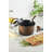 Circulon Symmetry Hard-Anodized Nonstick Straining Saucepan with Lid, 3.5-Quart