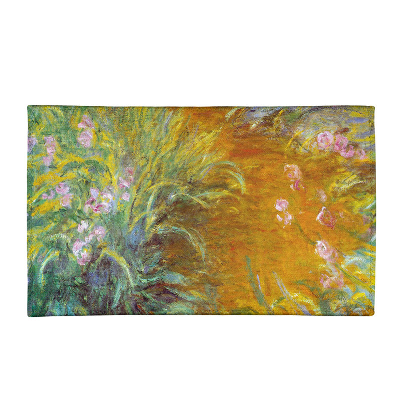 Chenille Floral Indoor Rug, Rectangle 3' x 5'