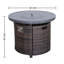 Chamari Round Steel Propane Fire Pit Table-2016185258