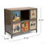 WOODEN  IRON CABINET (Cabinet)