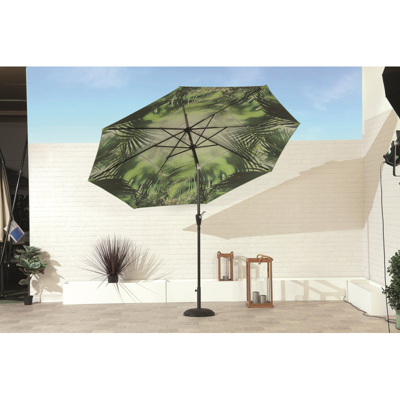 Brieonna Tilt Market Parasol, Green, 235" H x 270" W x 270" D 