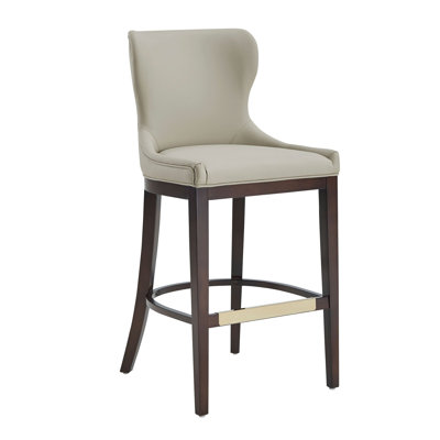 Tabouret de bar rembourré en cuir Blair