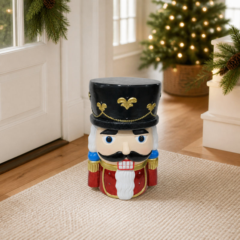 Nutcracker Soldier Stool and Side Table