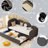 Dark Gray Twin Size Daybed With Velvet Upholstery And Storage Function Modern Upholstered Practical Compartment -