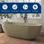 Baignoire de trempage autoportante 69 po Forma-125490188