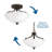 Van Reipen Glass Semi Flush Mount-26210131