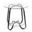 Cromartie Glass Top Frame End Table