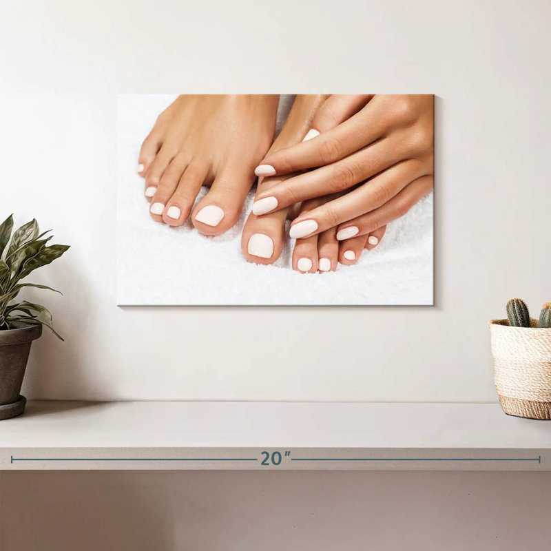 Shuttleworth Clean White Nails, 8" H x 12" W
