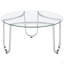 Ensemble de tables basses chromées 3 pièces