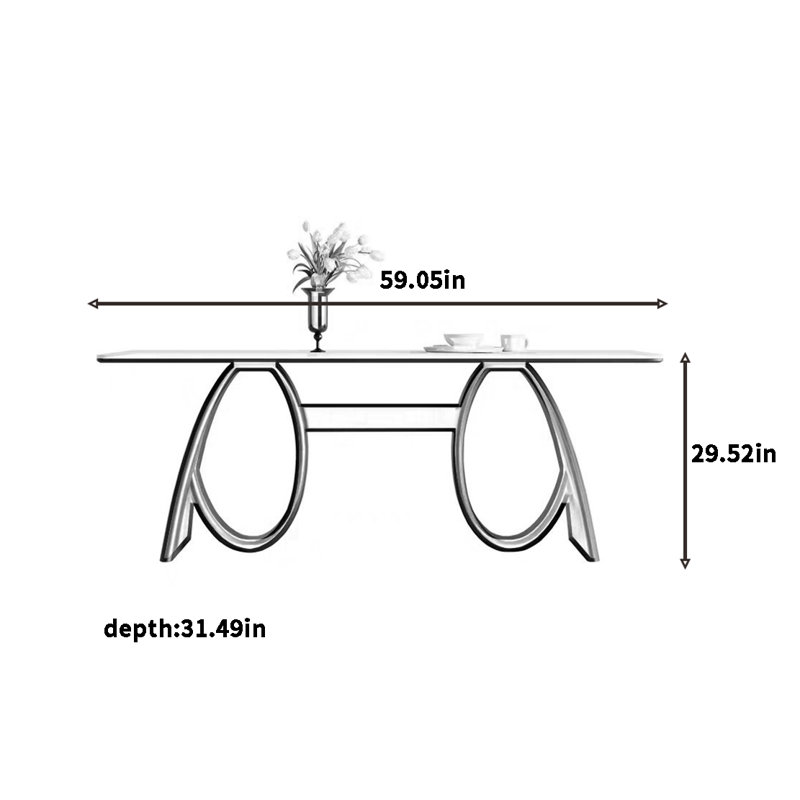 Ernstfried, H 29,52 po x L 59,05 po x l 31,49 po