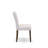 5 Piece Modern Dining Table Set contain A Dining Room Table and 4 Mist Beige Polyester Fabric Modern Chairs, Antique Walnut-1553318634