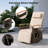 2PCS Outdoor 360° Swivel Rattan Recliner Chair Patio Wicker Chaise Lounge Chair Beige-576040252