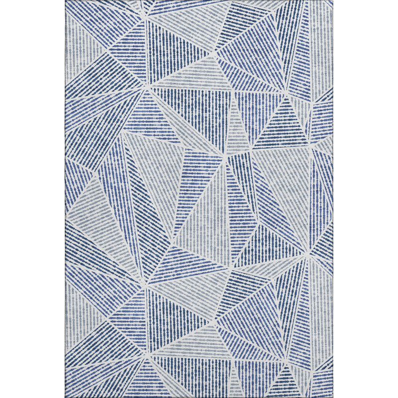 Red Rectangular Washable Synthetic Rug, 46" x 30"