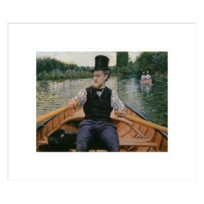 A Boating Party (Partie de bateau) by Gustave Caillebotte - Framed Giclee Print