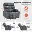 Fauteuil inclinable électrique avec repose-pieds allongé Latise-255069421