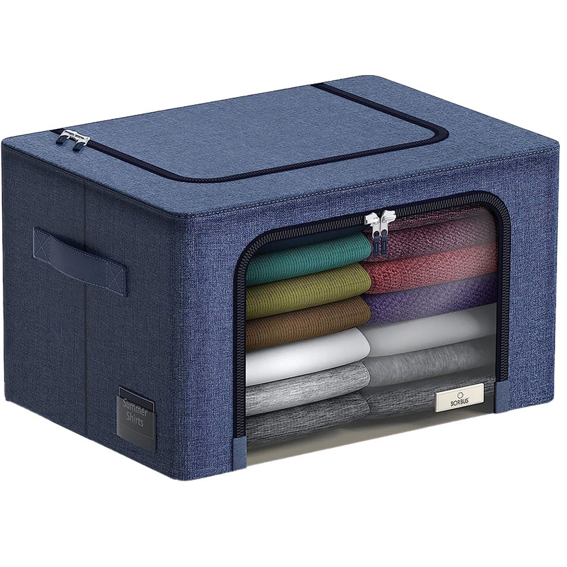 Boîte Sorbus, Bleu, H 16,5 po x l 24 po x P 14 po