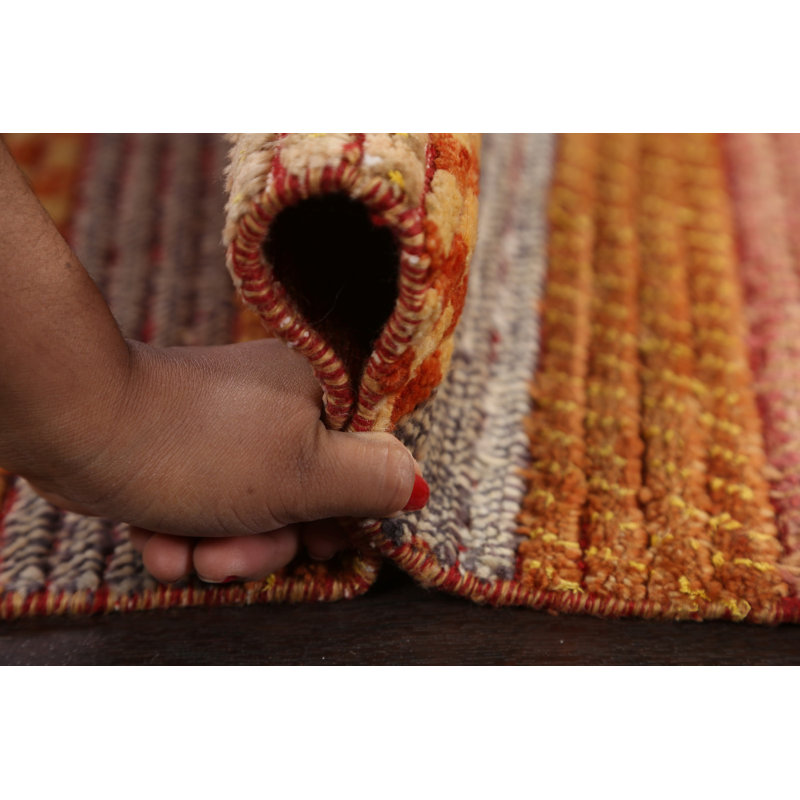 Tapis oriental en laine Sleipnir Gabbeh Kashkoli noué à la main 3 x 5