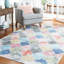 Tapis bleu / rouge Edroy-536379579