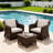 Fade Resistant Outdoor Chair Cushions Set Of 2, Deep Seat Patio Cushions 24 X 28 With Removable Cover, 28D High Resilience Foam Replacement Outdoor Seat Cushions With For Sofa, Adirondack Chair, Sectional,Beige-124896525-124896510