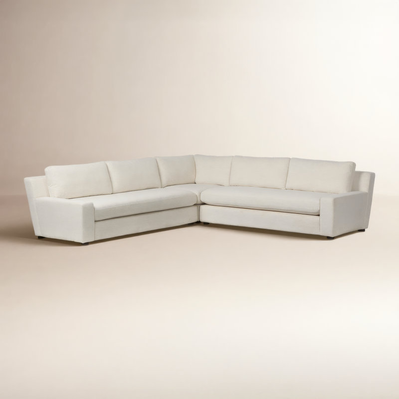 Yelena 3PC Sectional-Surrey Olive, Nomad Snow Performance Crypton