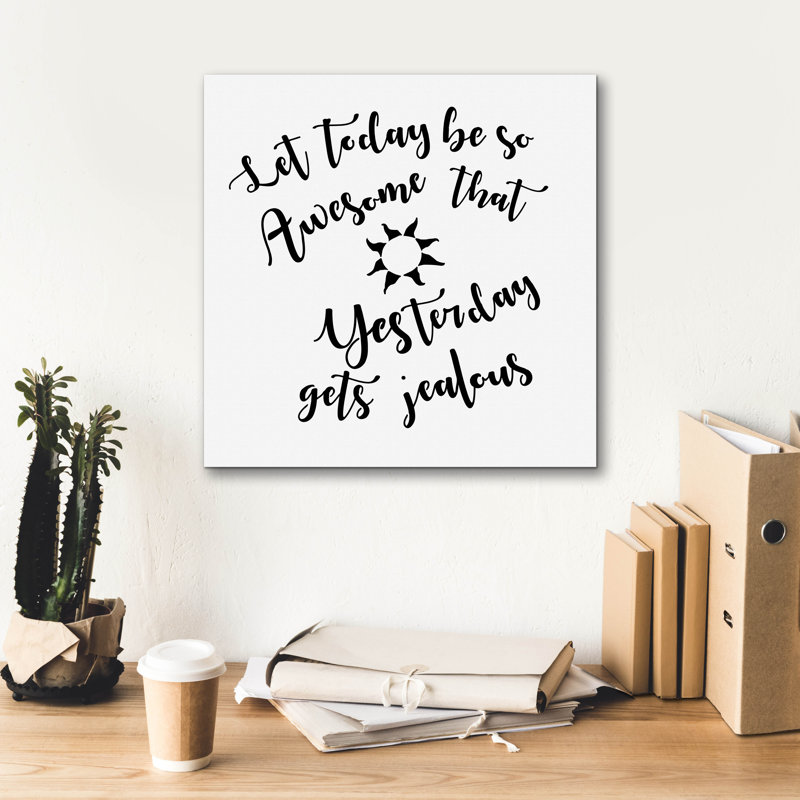 «Today Stray Quote» par Art Licensing Studio, art mural sur toile