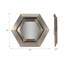 Miroir hexagonal 20 po x 20 po Warwin-840009266