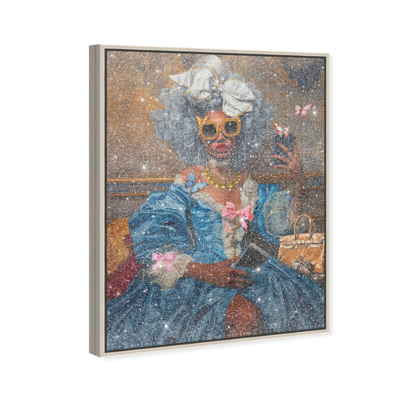 French Empress Issa Canvas People Print by Oliver Gal, 37"H x 31"W, Silver Frame