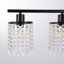 Luminaire suspendu en cristal pour îlot de cuisine 6 lumières Insley