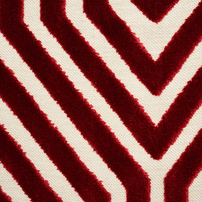 Tissu en velours Vanderbilt, Grenat