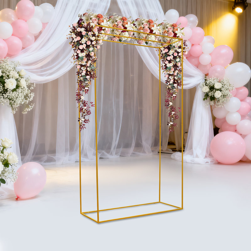 Support en métal pour fond d'anniversaire de mariage