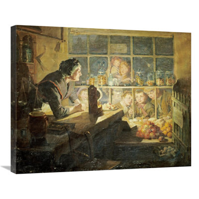 The Village Sweet Shop Print on Canvas
