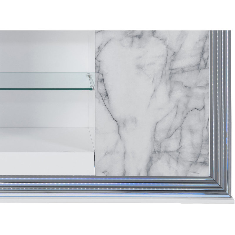 Buffet lune blanche en marbre